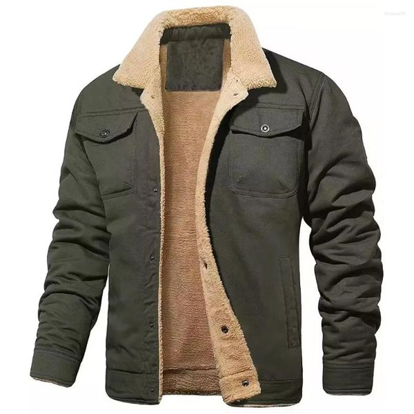 Jaquetas masculinas jaqueta bomber militar parka masculino outono inverno tático algodão velo carga casacos roupas casacos hombre