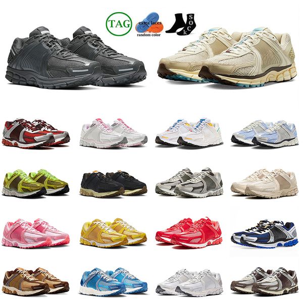 2024 Top Qualität OG Vomero 5 Runner Schuhe Zooms Photon Dust Metallic Silber Pink Foam Black Sail Oatmeal Supersonic Panda V5 Damen Herren Trainer Turnschuhe