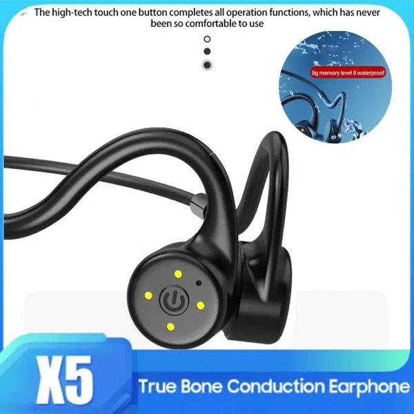 Fones de ouvido novo esporte correndo natação à prova dbluetooth água bluetoothcompatível fone x5 sem fio com microfone para lenovo sounder