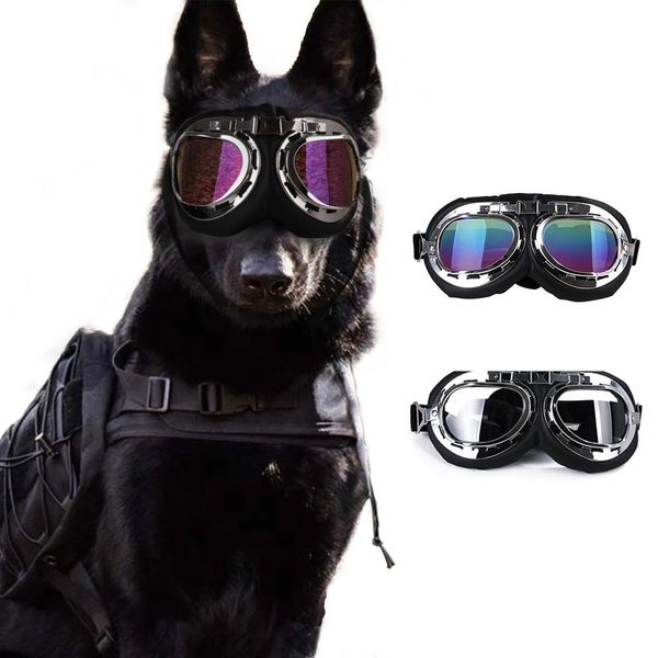 Sonnenbrille Mode Cool Aviator Polarisierte Hundesonnenbrille Haustiere Stilvolle Motorrad Schwimmbrille Großer Rahmen Hund Harley Brillen Zubehör