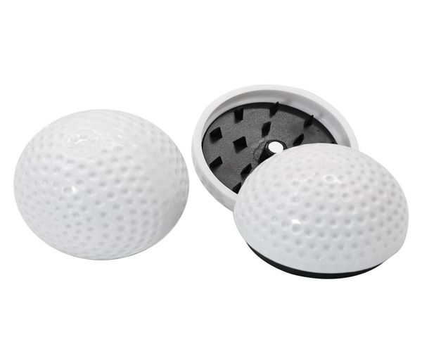 43 mm bola de golfe branco acrílico fumar moedores de ervas 17 polegadas mini moedor de fumaça de plástico acessórios de tabaco fábrica inteira2213042