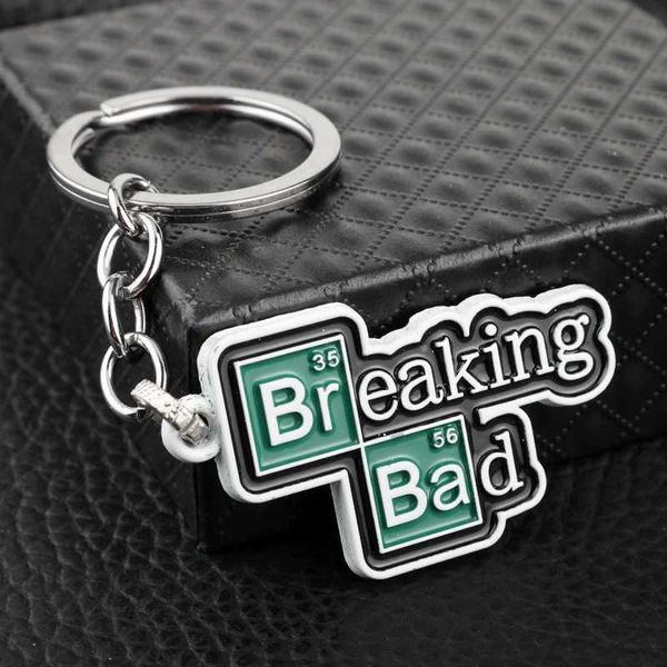 Chaveiros HEYU Jóias TV BreakBad BA BR Chaveiro Chemucal Símbolo Heisenberg Máscara Walter Cosplay Pingente KeyrKey Chain J240108