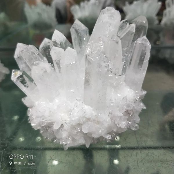 Craft Cluster di pietra in cristallo chiaro naturale di alta qualità Bellissimo Crystal Crystal Crystal Crystal Crystal Cluster Reiki Healing Reiki per l'arredamento