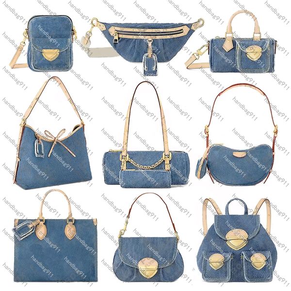 Designer denim saco sacos de ombro crossbody bolsa feminina bolsa tote espelho qualidade mochila m46856 m46837 m46829 m82950 m46836 m46855 m46871 m46830 bolsa bolsa