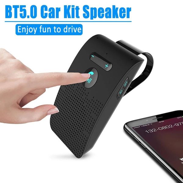 Altoparlanti Ricevitore audio Bluetooth Kit per auto bluetooth 5.0 vivavoce parasole Altoparlante wireless telefono chiamata multipoint manos libres coche