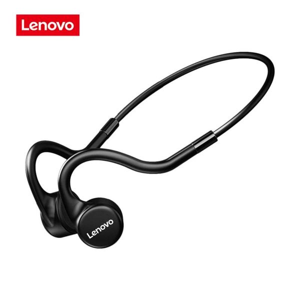 Fones de ouvido lenovo x5 condução óssea esporte correndo ipx8 à prova dipágua bluetooth fones sem fio 8gb armazenamento com microfone