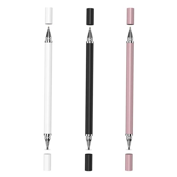 2 em 1 stylus para smartphone tablet grosso fino desenho lápis capacitivo universal android tela móvel nota caneta de toque zz