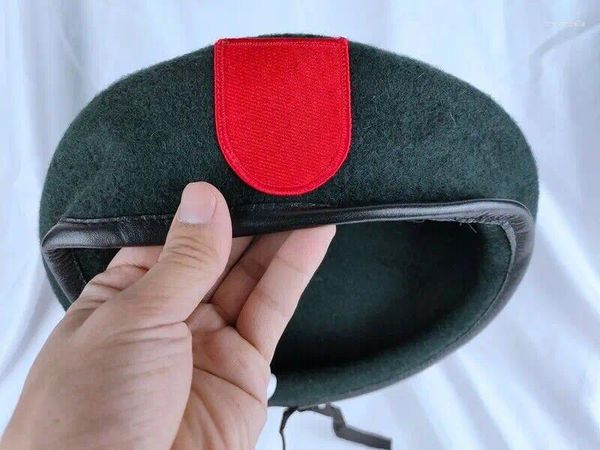 Boinas EXÉRCITO DOS EUA 7º GRUPO DE FORÇAS ESPECIAIS Enegrecido VERDE LÃ BOINA Chapéu Militar Cópia Reconstituição