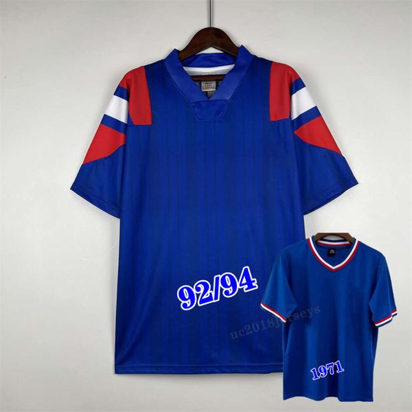 1971 1992 1994 Jersey di calcio retrò francese 1982 98 04 18 Zidane Maillot de Foot Mbappe Desailly Henry Classic Maglie vintage Shirt da calcio