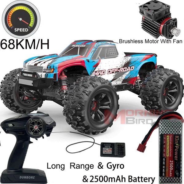 MJX Hyper Go 16208 Versão atualizada Brushless 116 RC Car 24G Controle Remoto 4WD Offroad Race High Speed Electric Hobby Truck 240106