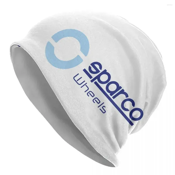 Berets Sparco Logo Car Racing Club Vintage Quente Malha Cap Hip Hop Bonnet Chapéu Outono Inverno Ao Ar Livre Gorros Chapéus para Unisex Adulto