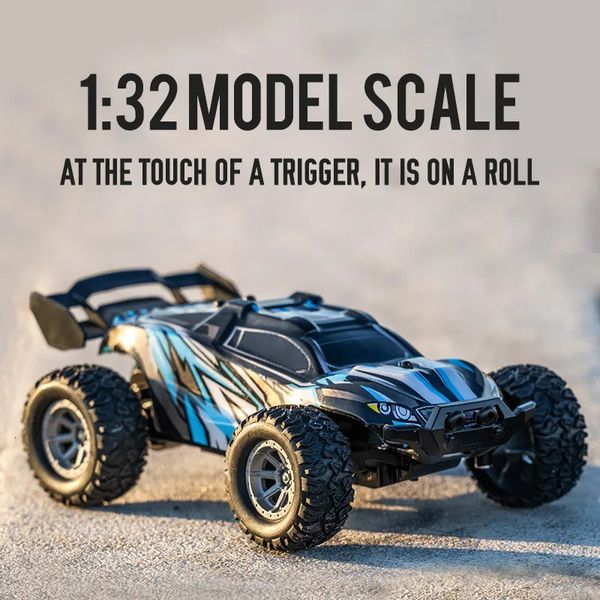 1 32 Мини высокоскоростной автомобиль 20 км/ч OffRoad RC Racing Vehicles Stunt Truck Remote Control для взрослых Детские игрушки 240106