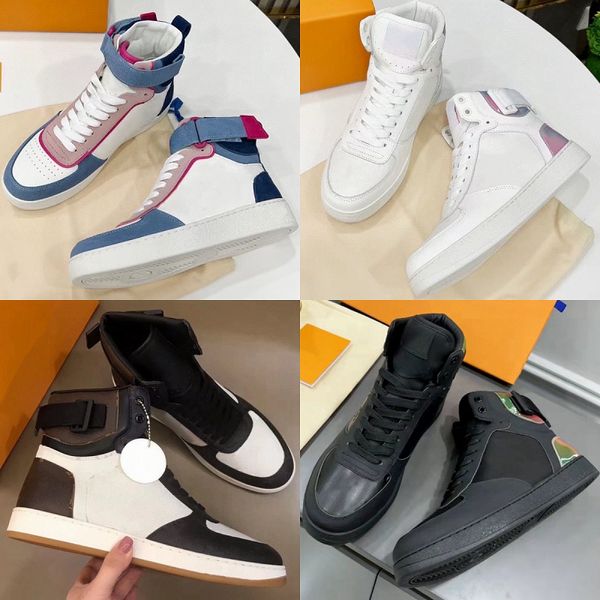 Scarpe da skate in pelle di vacchetta di seta scarpe classiche di marca sneakers alte da uomo scarpe casual stampate da donna scarpe da basket antiscivolo di colore brillante moda outdoor nuovi appartamenti