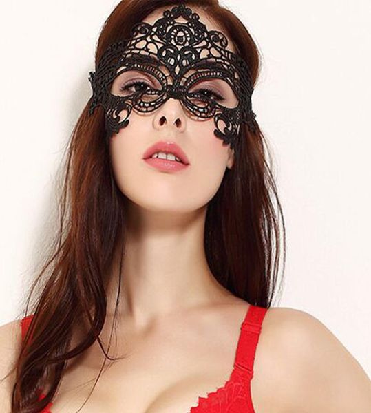 Maschera di pizzo nero sexy della signora Maschera per gli occhi cava di moda Maschere di fantasia per feste in maschera Halloween Costume veneziano Mardi Party 21 stili DB4288076