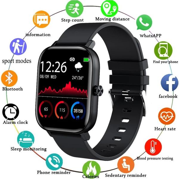 Uhren LIGE Neue Männer Smart Uhr Armband Männer Frauen Sport Uhr Herzfrequenz Monitor Schlaf Monitor Bluetooth Anruf Smartwatch für telefon