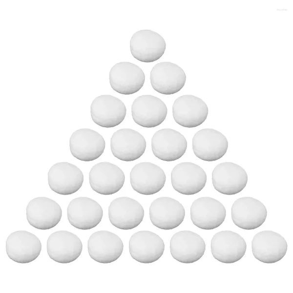 Decorazioni natalizie 50 pezzi Palle di neve artificiali Gioco di lotta finta Palle di neve Giocattolo Giochi al coperto Bomboniere in polipropilene