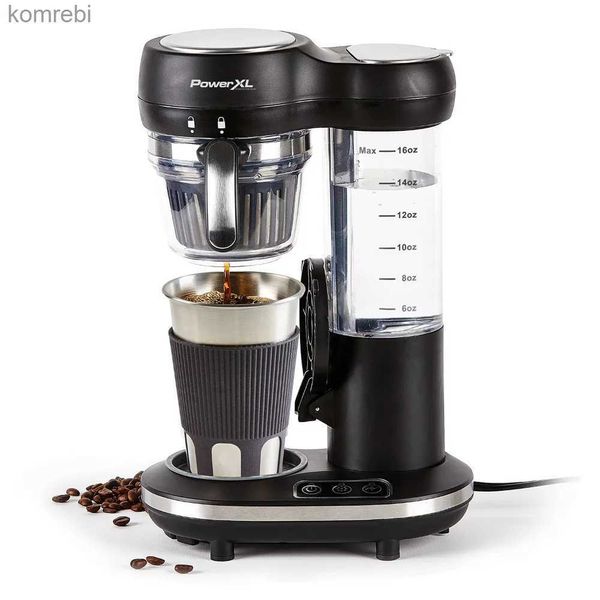 Máquinas de café Grind and Go Plus Máquina de café automática de dose única com 16-OzL240105