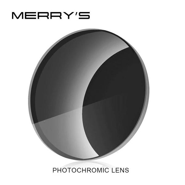 Óculos de sol Merrys série fotocromática 1.56 1.61 1.67 prescrição cr39 resina óculos asféricos lentes miopia óculos de sol lente