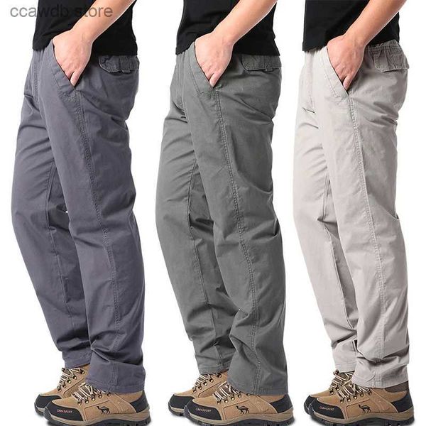 Pantaloni da uomo 2023 Pantaloni cargo tattici da esterno da uomo in cotone traspirante Casual Pantaloni militari militari lunghi Pantaloni cargo maschili taglia 4XL 5XL 6XL T240108