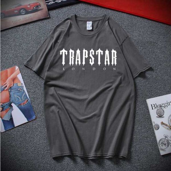 Herren Trapstar Shirt Designer Herren Baumwolle T-Shirt New Print T-Shirt Sommer Mode Schwarz Sportswear Marke Sweatshirt Kleidung