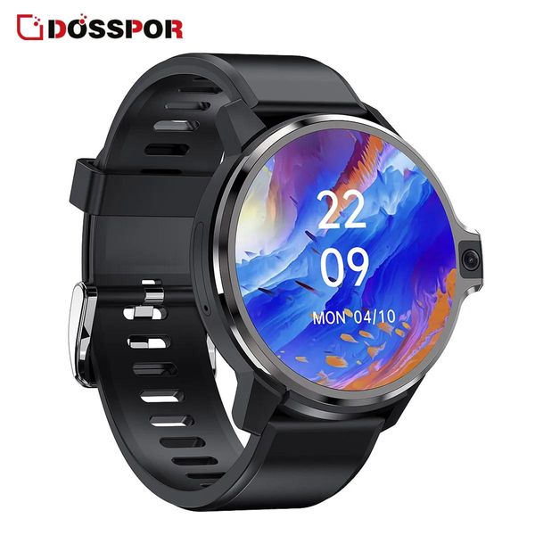 Orologi Dosspor DM30 Smart Watch Display HD Doppio sistema 4G Chiamata Fotocamera Frequenza cardiaca Android 9.1 Smartwatch Supporto SIM Card GPS Wifi