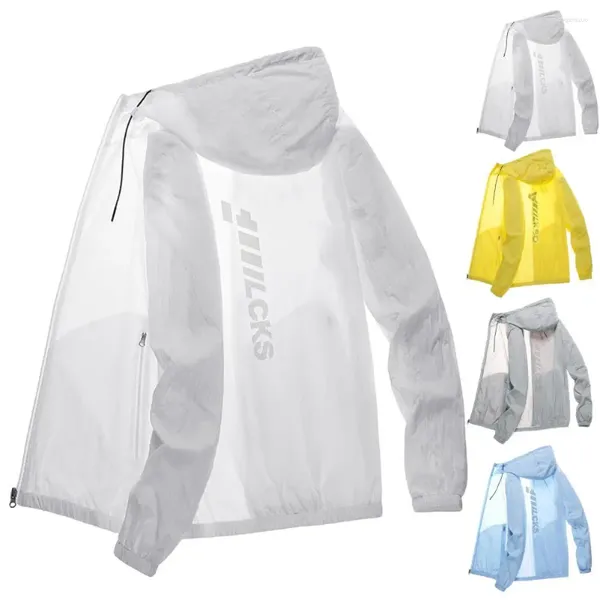 Vestes pour hommes Hommes Manteau Anti-rides Protection solaire Vêtements Anti-Crème solaire Tendance Anti-UV Séchage rapide Veste d'extérieur