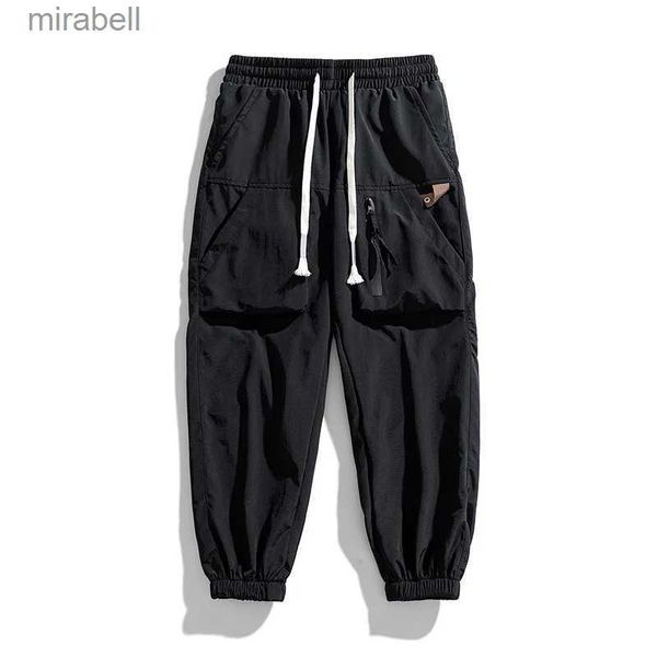 Männer Hosen Frühling Jogger Hosen Männer Zipper Tasche Geerntete Hosen Mode Koreanische Streetwear Jogginghose Kleidung Böden Männlich Plus Größe YQ240108