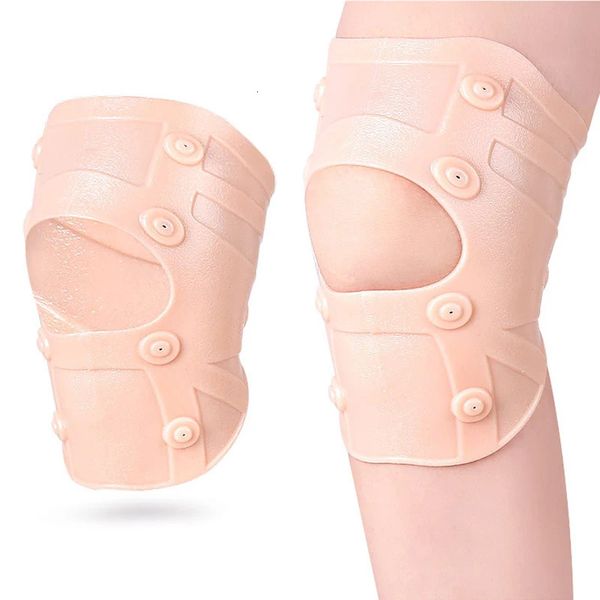 2 pçs ímã silicone antiderrapante joelheira joelho compressão suporte almofada esportes joelheiras anti-deslizamento engrenagem de proteção ímã cuidados 240108