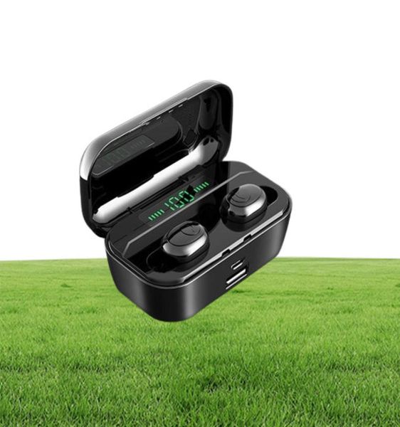 Auricolare Bluetooth G6S LED Auricolari di ricarica wireless veloci Controllo volume Auricolare TWS con cuffie sportive Power Bank da 3500 mAh9442744