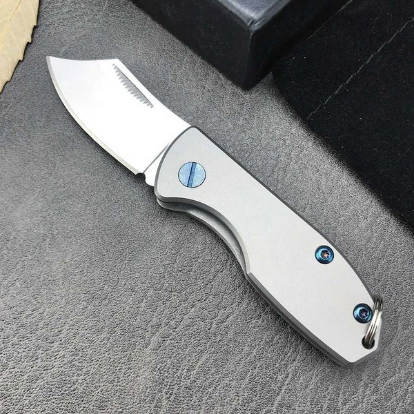 Coltello D2 Lama Rasoio affilato portatile Mini Coltello pieghevole Coltelli da caccia di salvataggio Autodifesa Flipper esterno Coltelli da tasca EDC da campeggio