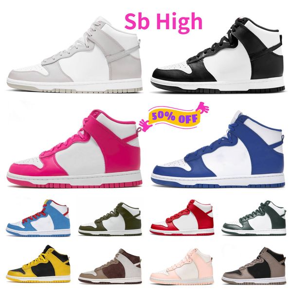 SB High Mens Womens Running Scarpe UNC Black White Unicorn Gundam Alluminio Designer Frammento Gasparilla Spot Tokyo Kebab Distruggi vasti scarpe da ginnastica grigio sneaker