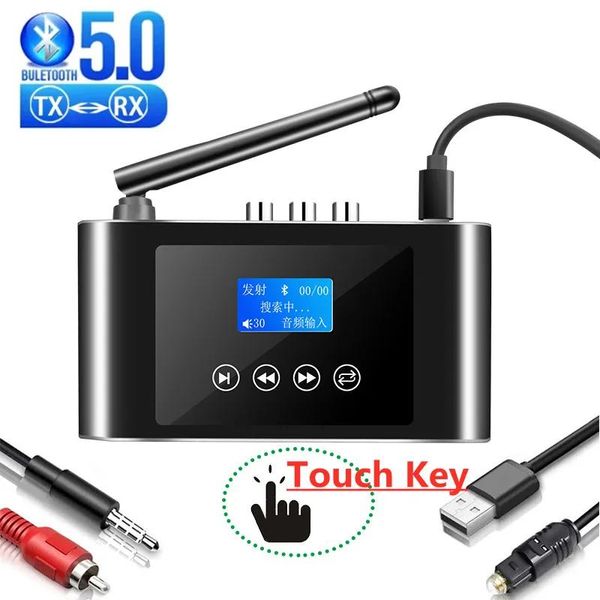 Lautsprecher Bluetooth Audio Receiver Sender TV PC Lautsprecher Wireless Adapter Digital-Analog-Konverter SPDIF Koaxial auf 3,5 mm Aux Rca