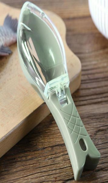 Fish Skin Brush Scraping Fishing Scale Brush Graters Fast Remove Fish knife Cleaning Peeler Scaler Scraper Green 189 V27455515