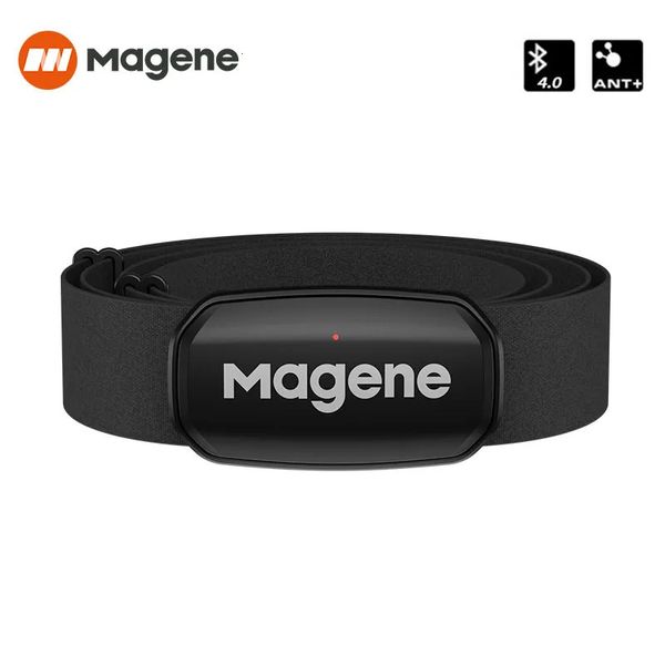 Magene h303 sensor de frequência cardíaca bluetooth formiga atualização h64 hr monitor com cinta peito modo duplo computador bicicleta esportes banda cinto 240106