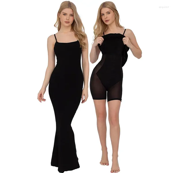 Intimo modellante da donna Corsetto intero da donna Addome sottile sexy Fionda due in uno Modellante per il corpo Abito lungo Shapewear Donna Faja Girl