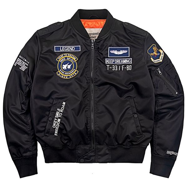 Hip Hop Bomber Baseball Jacken für Männer Plus Größe 6XL Stickerei Frühling Herbst Militär Motorrad Ma-1 Jacken Männlich 240106