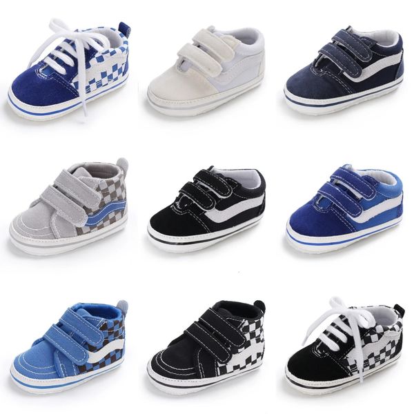 Scarpe per bambini per neonati e bambini piccoli casual Suola in cotone Comfor antiscivolo Scarpe per bambini cingolate primo passo in PU 240108