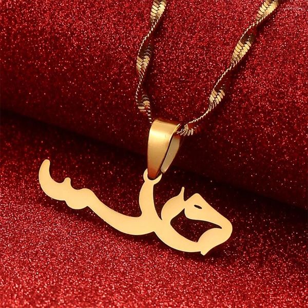 Colares de pingente paz em colar árabe para homens mulheres amuleto jóias