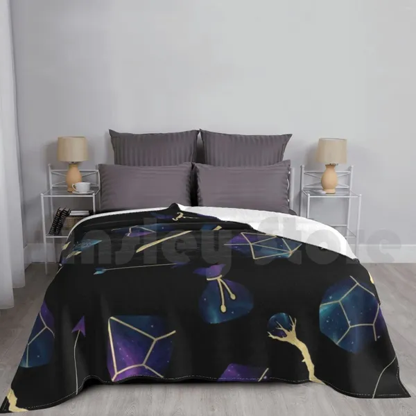 Coperte Dice Damage Blanket Fashion Custom 461 Dnd D Rpg Gioco di ruolo da tavolo D20