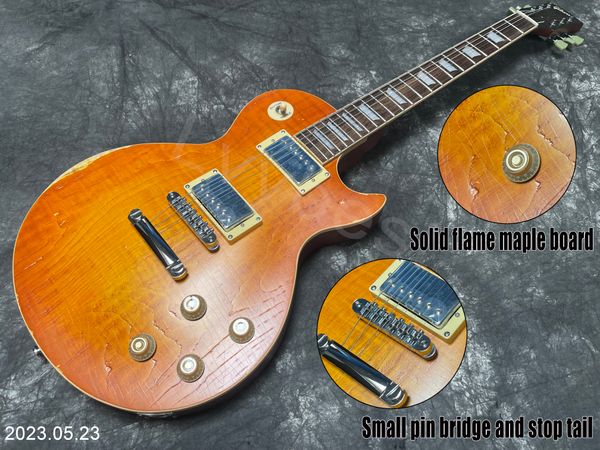 AKTION E-Gitarre kann sofort versendet werden. Soild Flame Maple Board TopHoney Burst Relic Arts und Paint HH Pickups