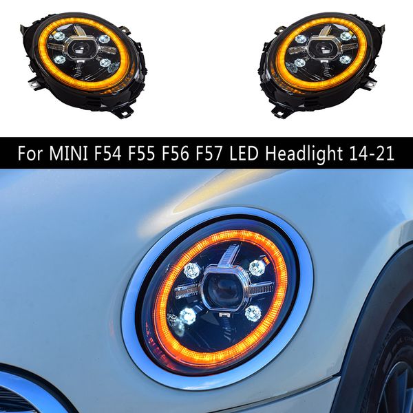 Voor MINI F55 LED Koplamp 14-21 Koplampen F56 F54 F57 Voorlamp DRL Dagrijverlichting Dynamische Streamer richtingaanwijzer