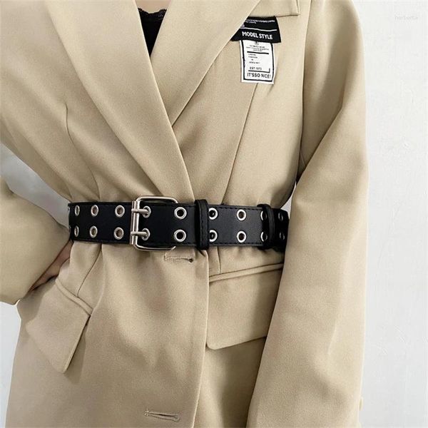 Kemerler Kadın Ceketler İçin Moda Kemeri Çok yönlü Bayan Kazak Elbise Aksesuarlar Kpop Hip Hop Kadın Bel Belgesi Genişliği 3.8cm
