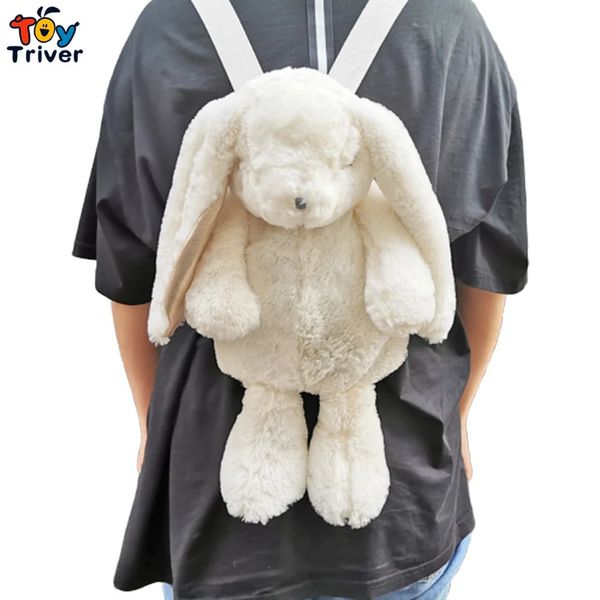 Kawaii японский белый кролик рюкзак школьная сумка на плечо плюшевые игрушки дети девочки подруга студент подарки на день рождения 240108