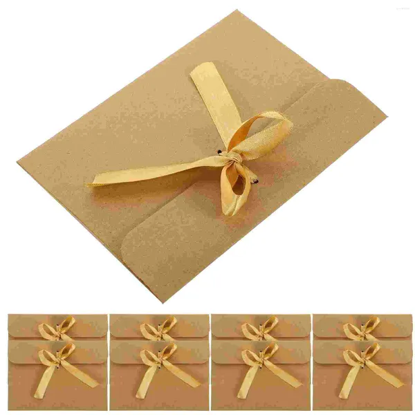 Envoltório de presente 50 pcs envelope europeu envelopes de negócios nota suportes de armazenamento de papel embalagem cartão pequeno fita fontes de festa