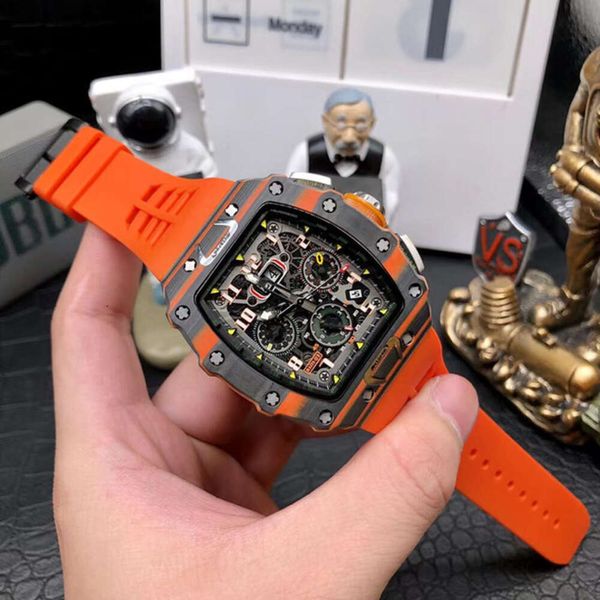 R i c h a r mens superclone aaa orologi meccanici automatici di marca rm11-03 HC79 cronografo gmt orologi da polso impermeabili Superficie a specchio zaffiro antigraffio ACGP