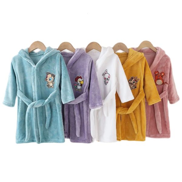 Primavera meninas meninos pijamas crianças roupas meninas meninos robes verão sleepwear roupão outono crianças com capuz roupão meninas roupas 240108