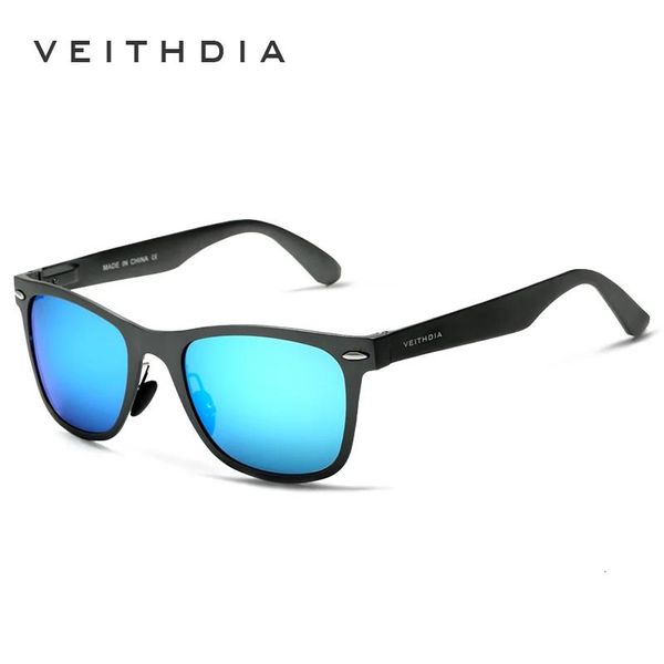 Güneş Gözlüğü Veithdia Güneş Gözlüğü Alüminyum Magnezyum Moda Erkekler UV400 Ayna Güneş Gözlükleri Goggle Eyewear Kadın Erkek Aksesuarlar Kadınlar İçin