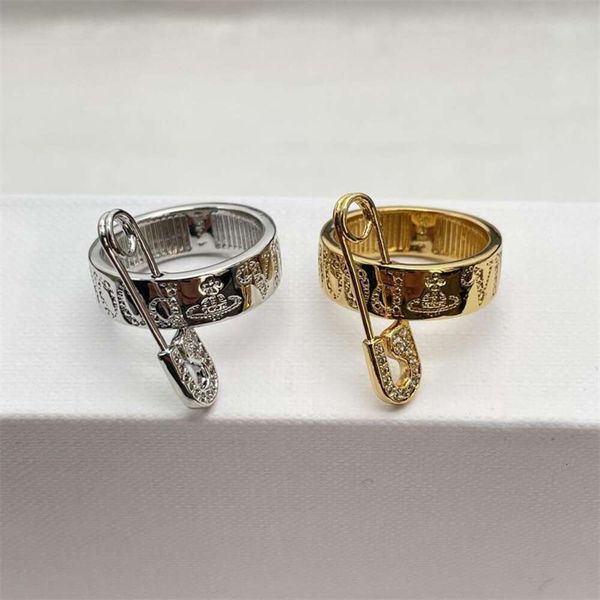 Viviennely Westwoodly The Ring Saturn Pin Ring ha un anello femminile con motivo profondamente personalizzato con punk
