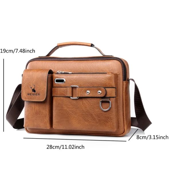 Moda masculina ombro portátil bolsa de couro do plutônio maleta de negócios viagem homem crossbody saco de qualidade da marca