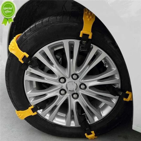 Tools New 10PCS Car Wheel Chains Winter Snow Tire Chains Mud Tyre AntiSkid Belts Emergency Driving Belts On Wheels